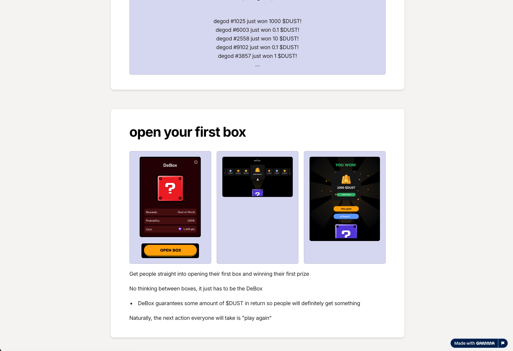 Another early pitch direction before the legal pivot