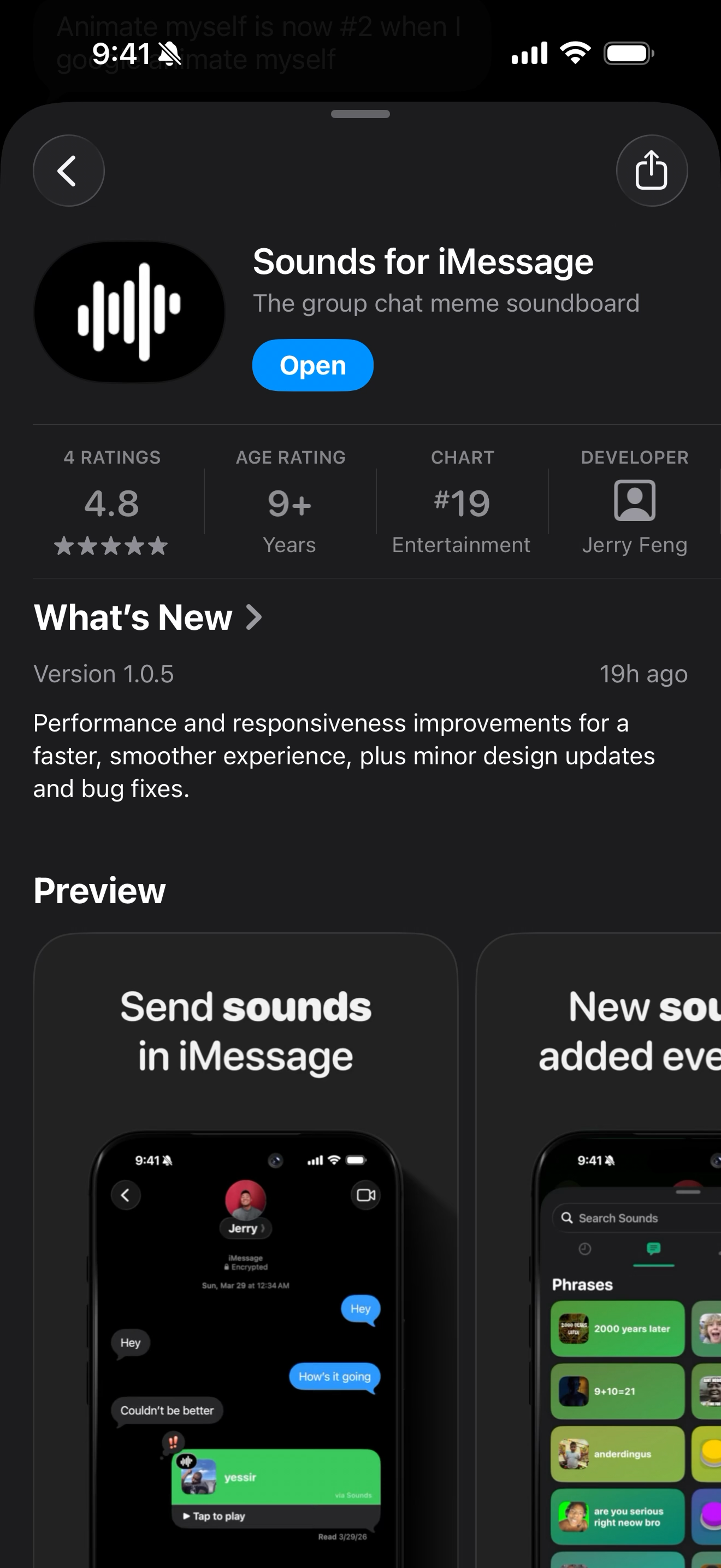 Sounds Screenshot